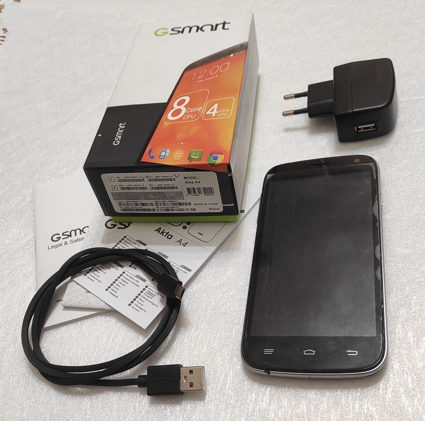 Смартфон Gigabyte GSmart Akta A4 8 ядер