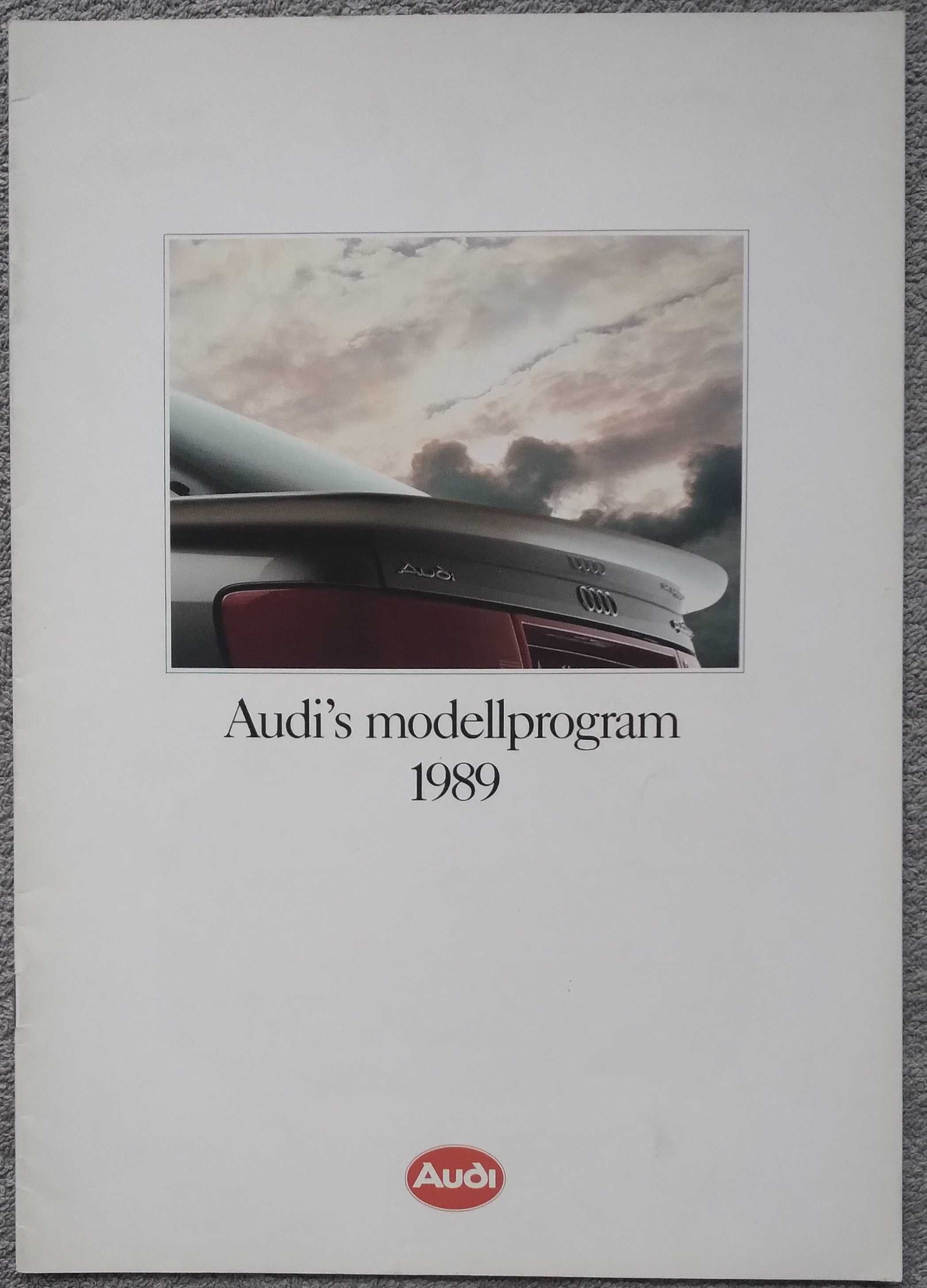 Prospekt AUDI modele 1989