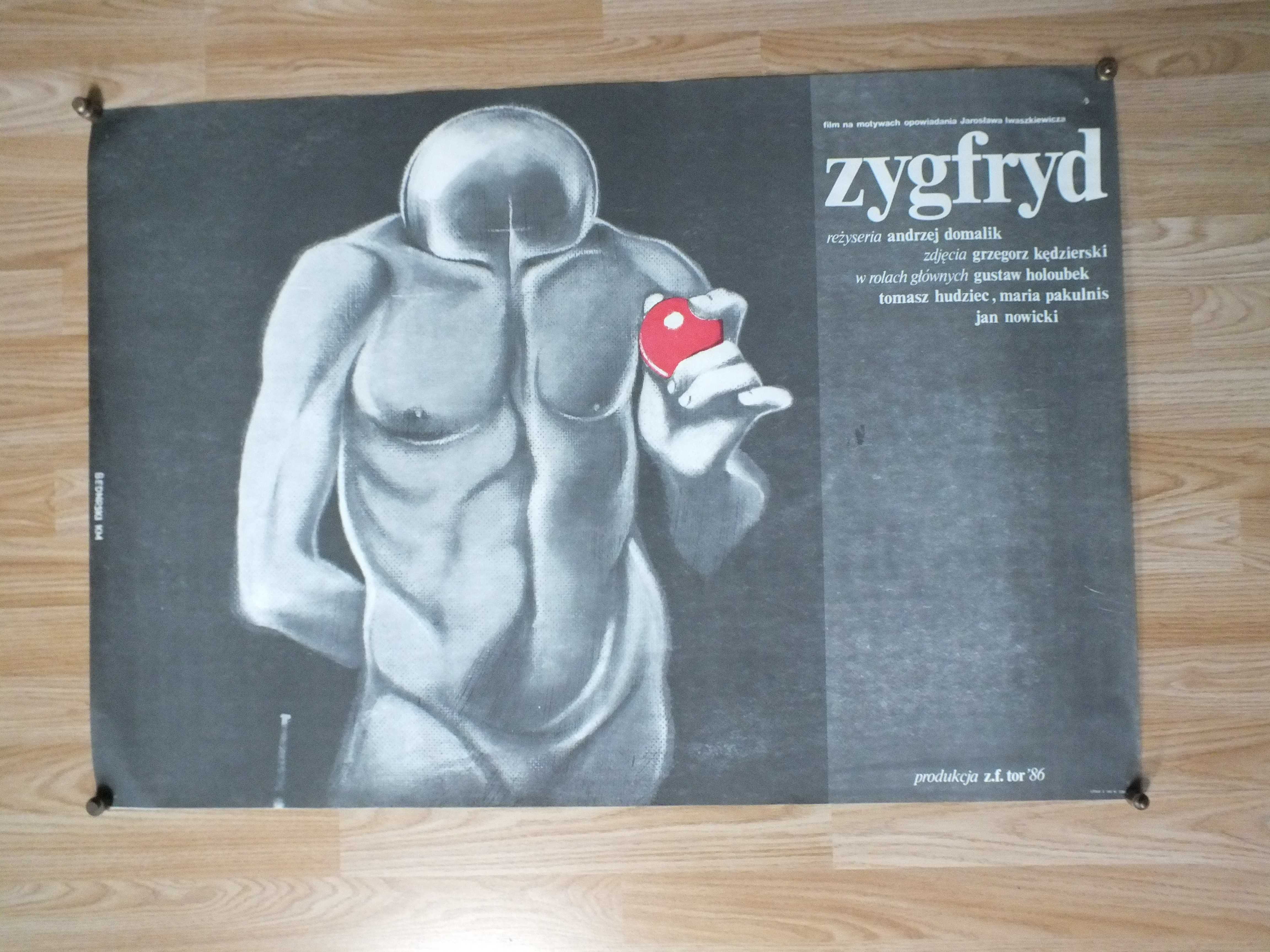 Oryginalny plakat - ZYGFRYD- autor Krzysztof Bednarski Pierwodruk 1986
