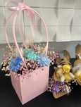 Flower box z świec sojowych handmade