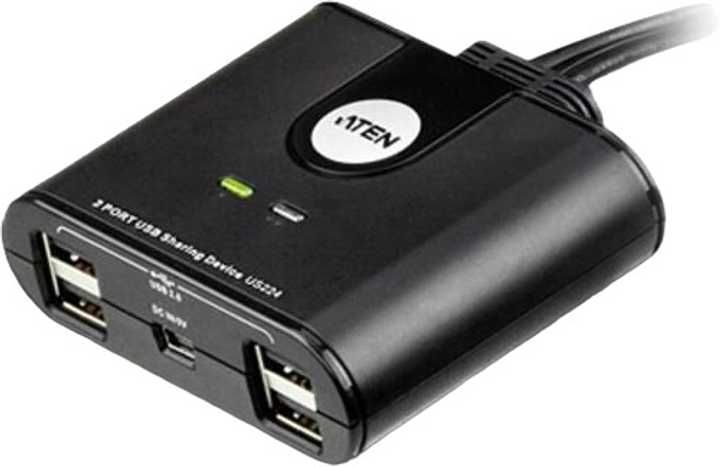 ATEN US224 розгалужувач ПЕРЕКЛЮЧАТЕЛЬ USB 2.0  4xUSB 2xPC
