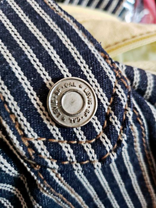 Сумка Levis 42x26x16 стильна торба вмістка смуги текстиль бавовна джут