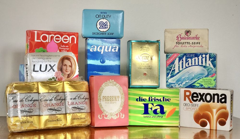 Oryginalne NOWE retro kremowe mydło kolońskie 4711 Ferd. Mulhens RFN !