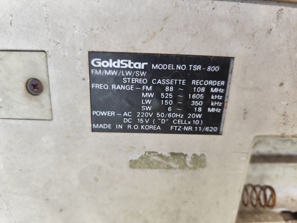 Radiomagnetofon boombox Goldstar TSR 800