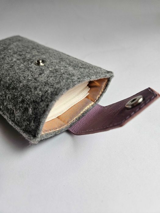 Etui na okulary / chusteczki filc - nowe