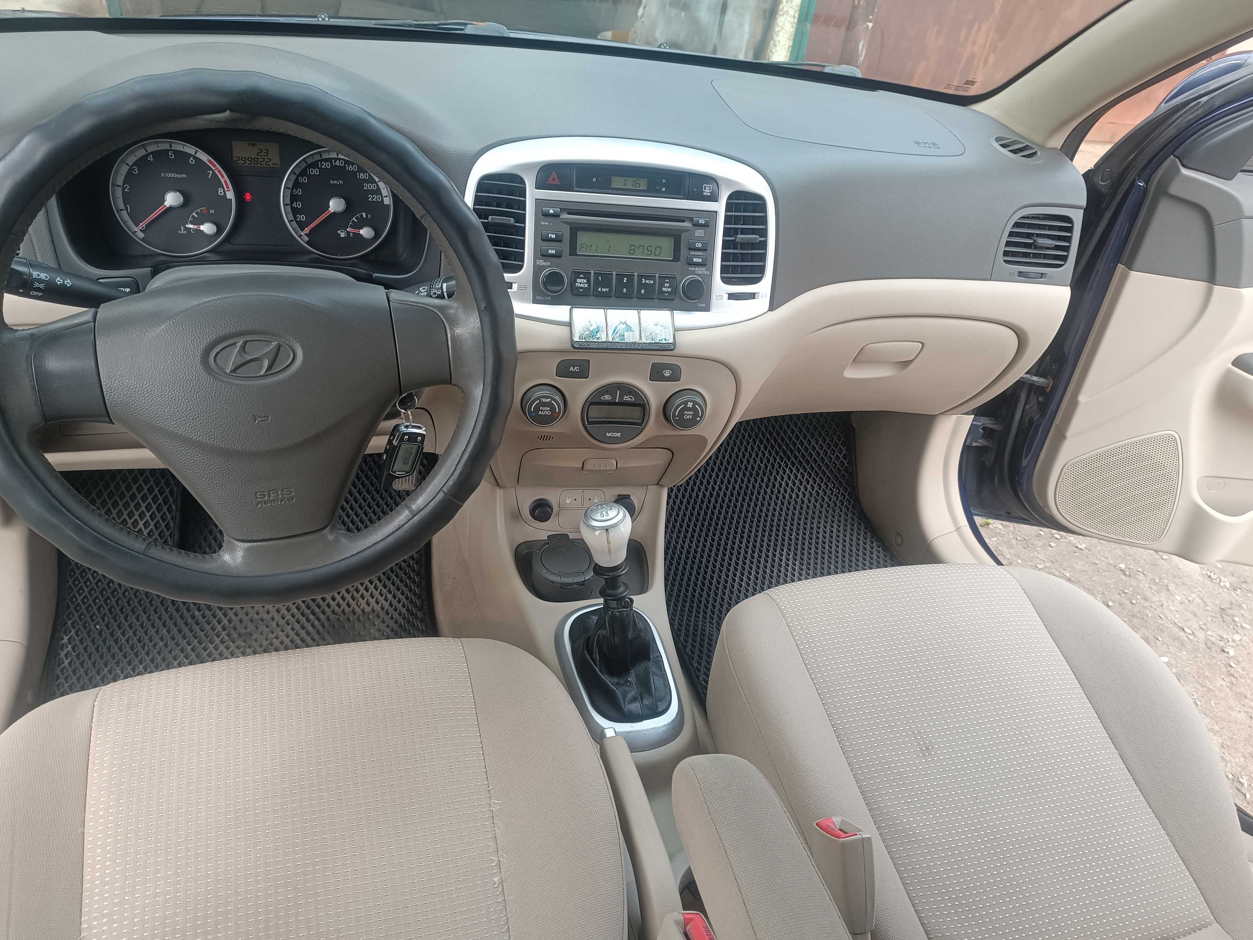 Hyundai Accent 2008 год мотор 1.6 .газ Evro IV .климат