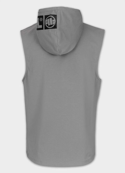 Męski Tank Top Z Kapturem Pitbull Bawełniany Bez Rękawów Spandex Hillt