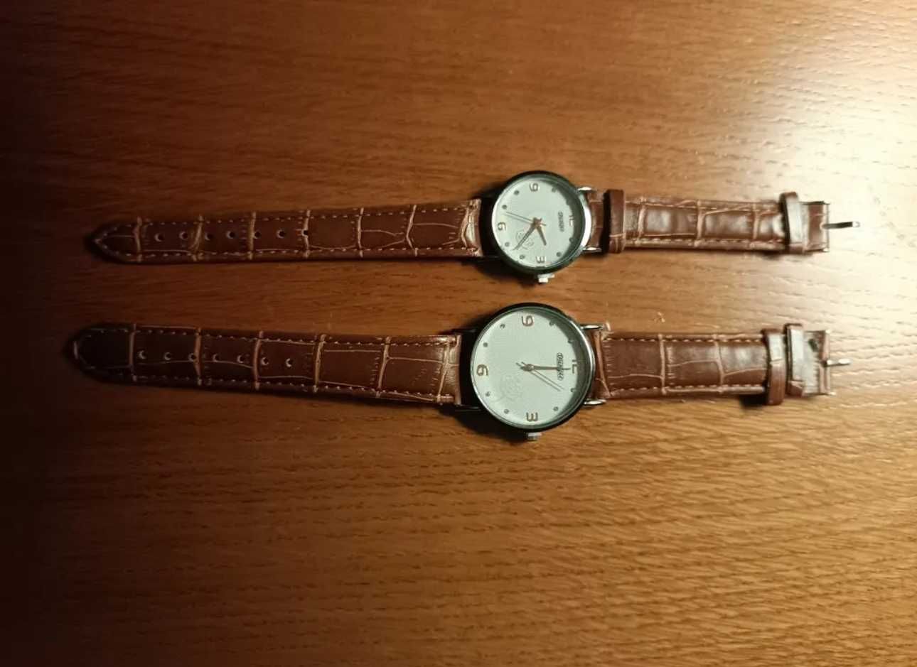 Наручные часы набор коричневые, парный часы, годинники для нього і неї