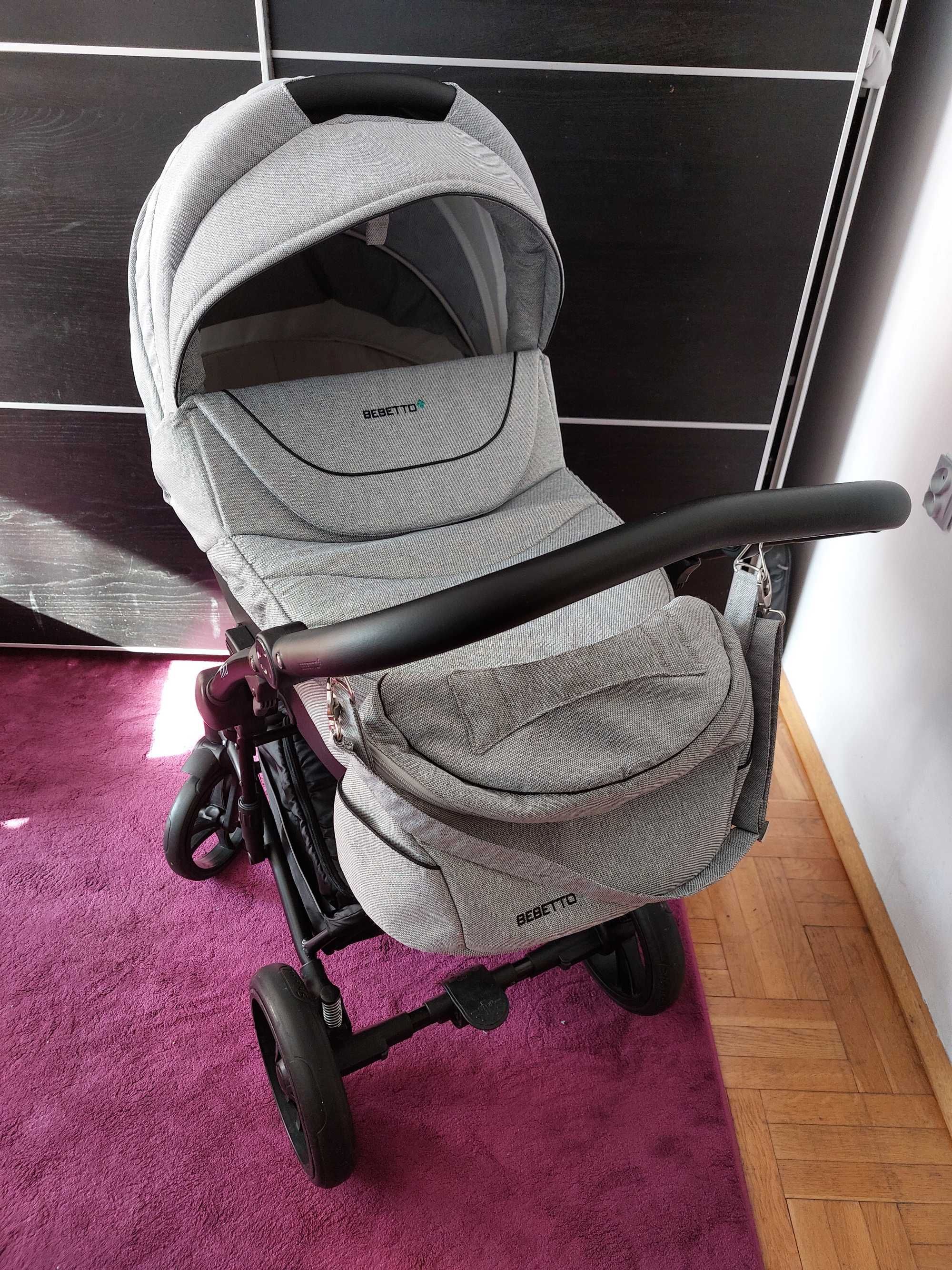 Wózek dziecięcy Bebetto Tito (2w1] gondola + spacerówka