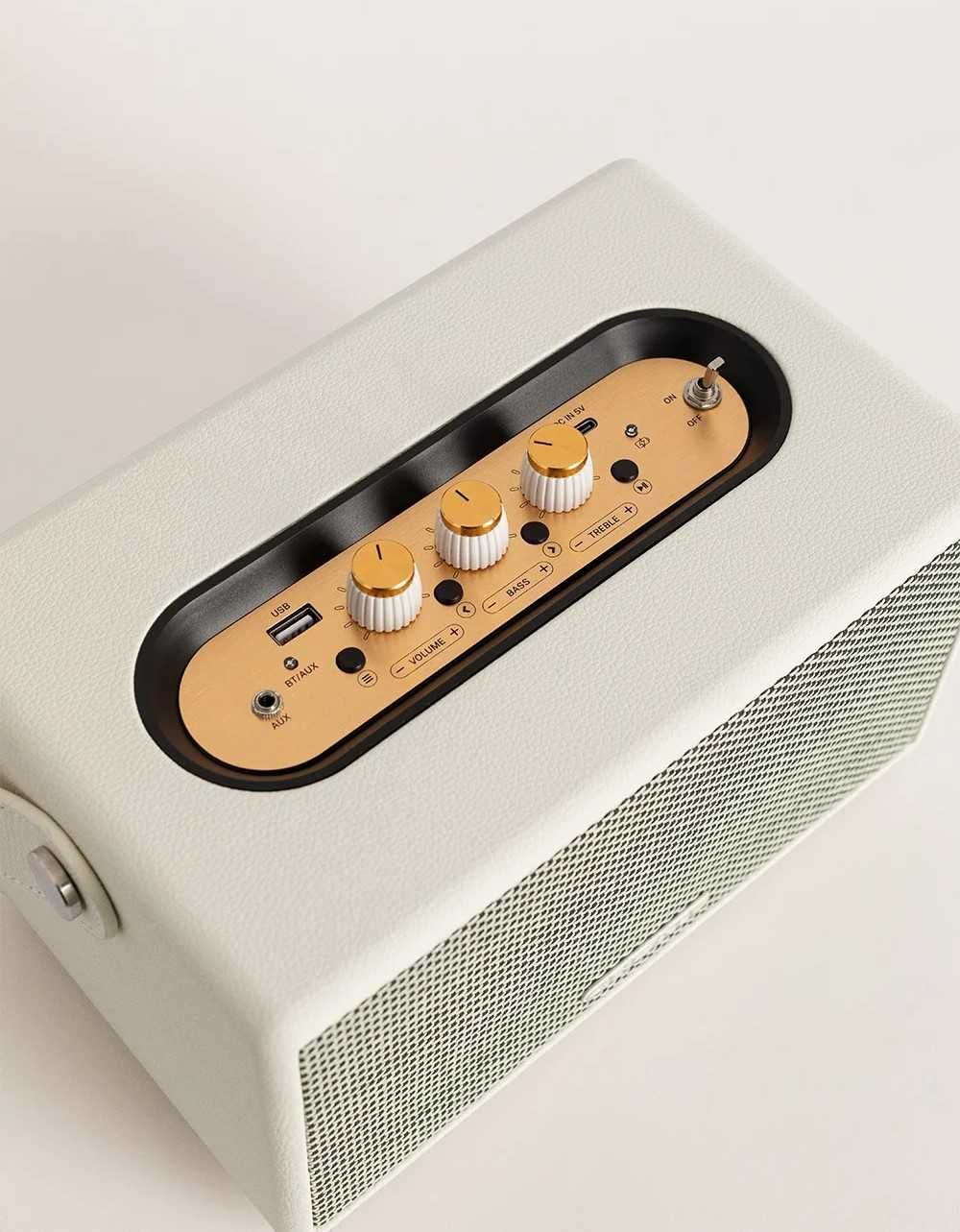 Coluna Bluetooth 40W estilo Retro