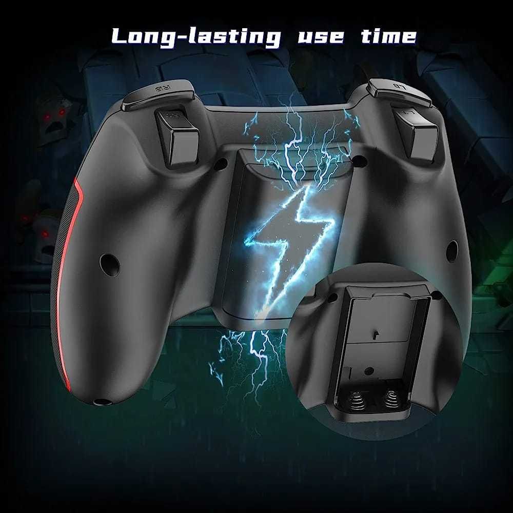 Ergonomiczny joystick PC Gamepad Niebieski