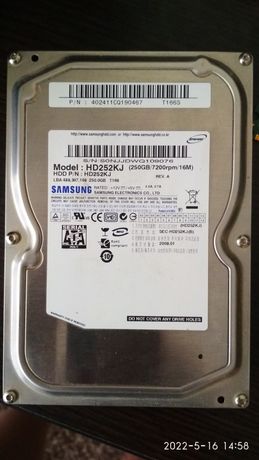 HDD Samsung 250Гб,DDR2 PC2-6400 Dimm 2х1Гб