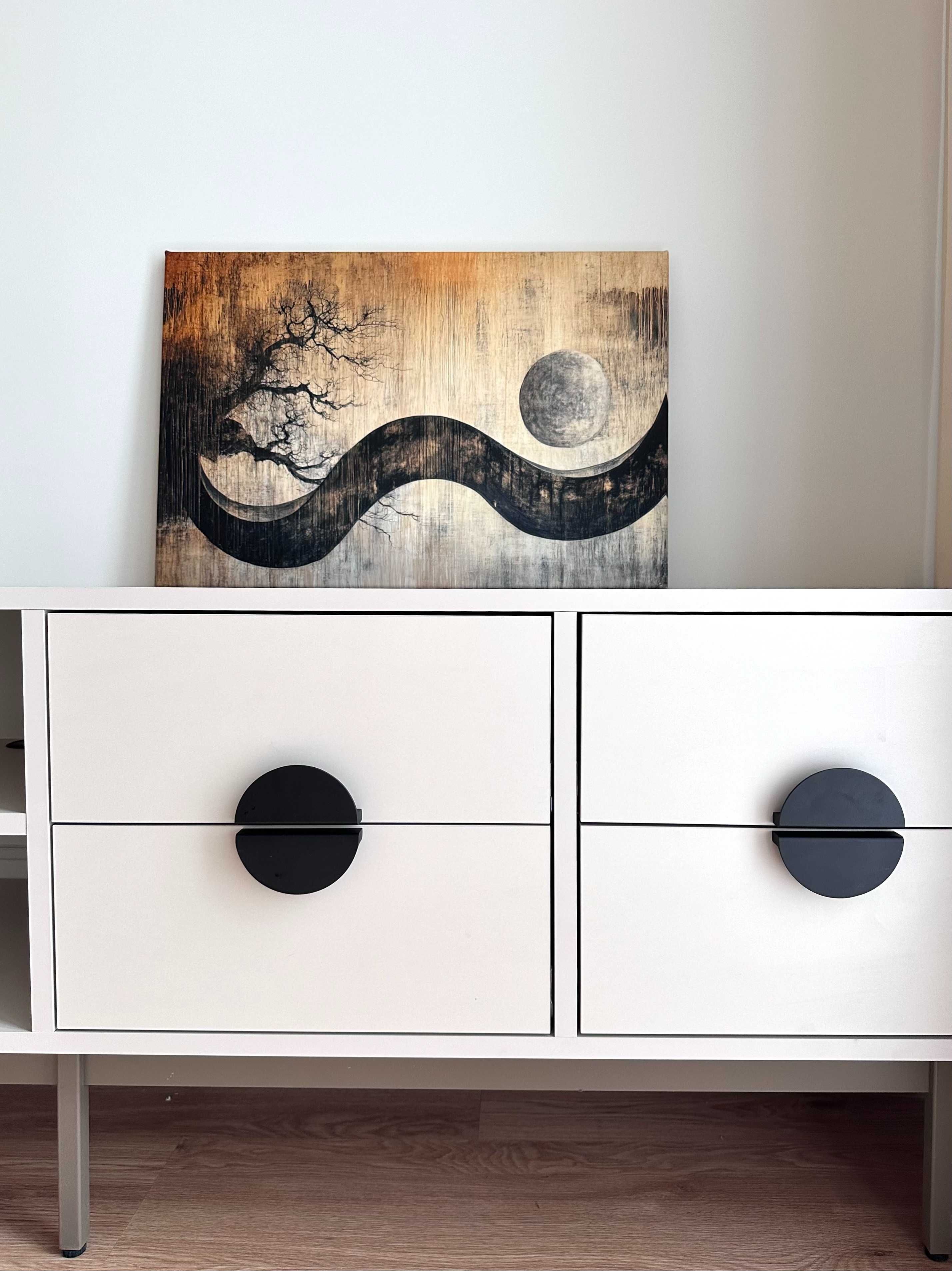NOWOCZESNY OBRAZ NA PŁÓTNIE 60x40 cm– Wabi Sabi | Japandi | (018)