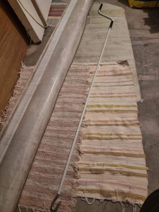 Toldo Siplan de lona 4,50x3,00 M (Manual - Branco) com lambrequim