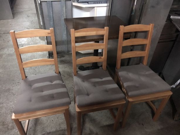 Cadeiras com almofada conjunto de 3 unidades