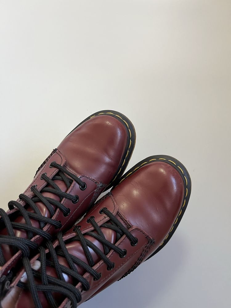 Ботинки Dr Martens 1460 cherry red jadon vegan