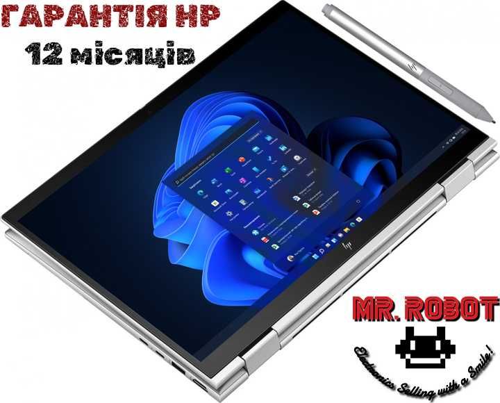 НОВИЙ HP EliteBook x360 830 G10|i5-1335U 12яд 4.6GHz|16ddr5/256|стилус