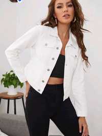 Biała kurtka jeansowa Shein XS S