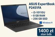 Asus expertbook p2451fa i3-10110U 8GB RAM 256GB SSD windows 11