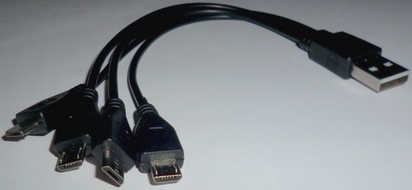 Переходник-разветвитель USB на несколько microUSB