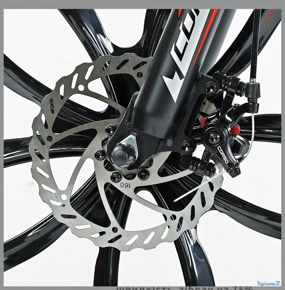 Велоcипед Спортивний CORSO «Spider» 26"рама алюмінієва 13,.