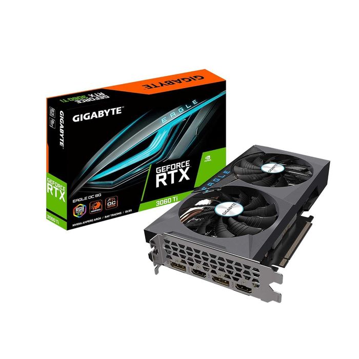 Placa Gráfica Nvidia Gigabyte RTX 3060TI Eagle OC 8GB DDR6 c/ Caixa