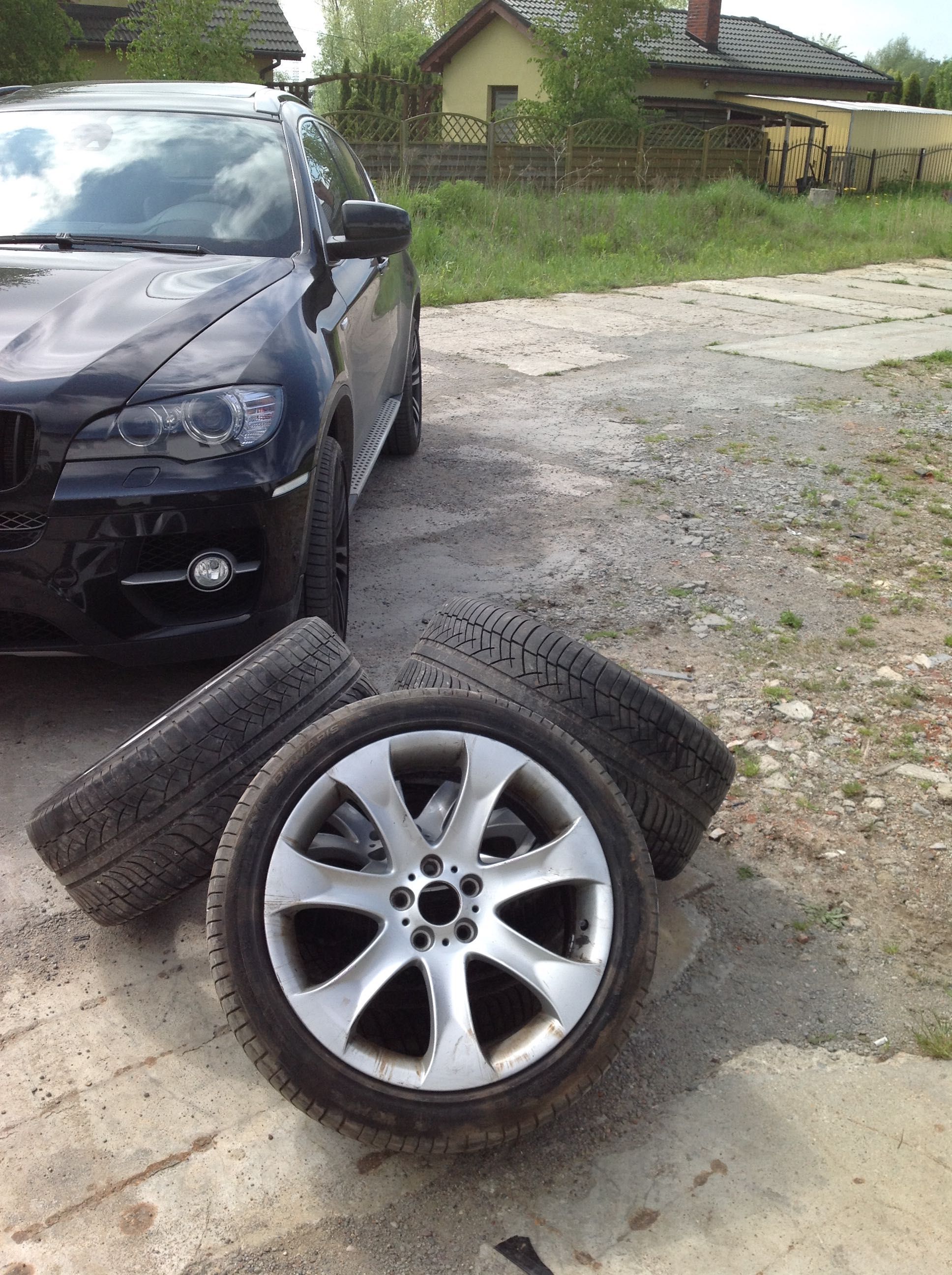 BMW X5 E53 E70 X6 E71 20 cali V-spoke 168, 4.8is Oryginał, Michelin