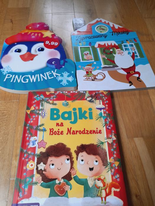 Świąteczne książeczki dla dzieci, zestaw 3 książek
