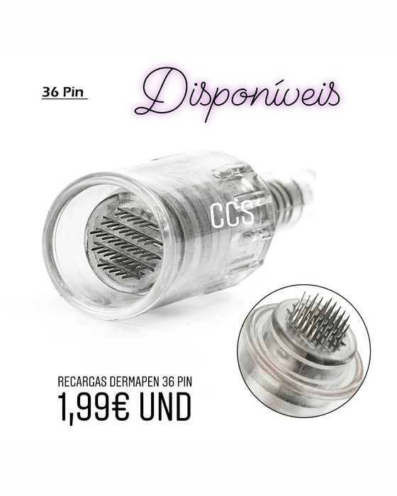 Recargas 9, 12, 36 e Nano Dermapen Agulhas Novas
