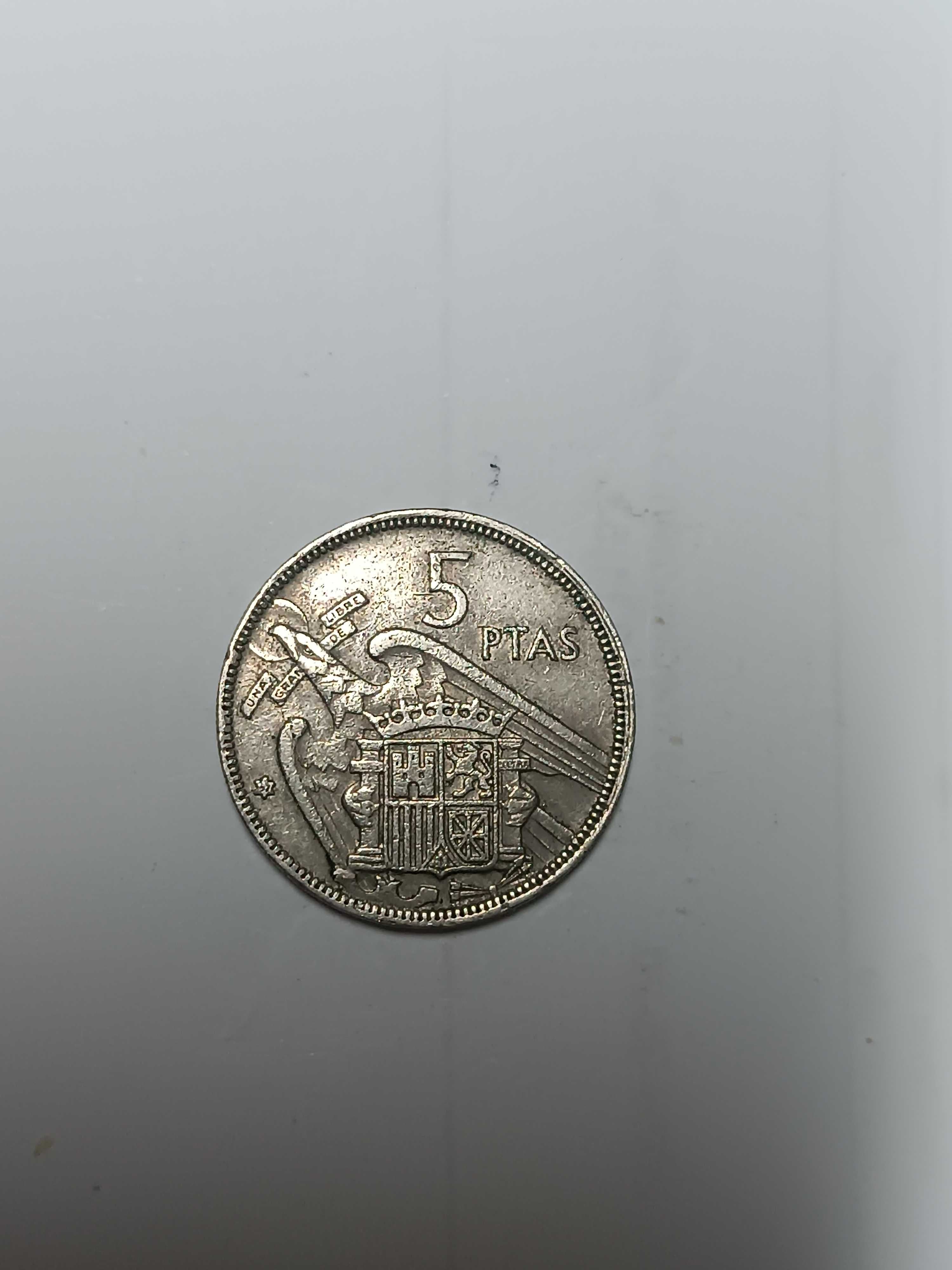 Moeda 5 presetas 1957