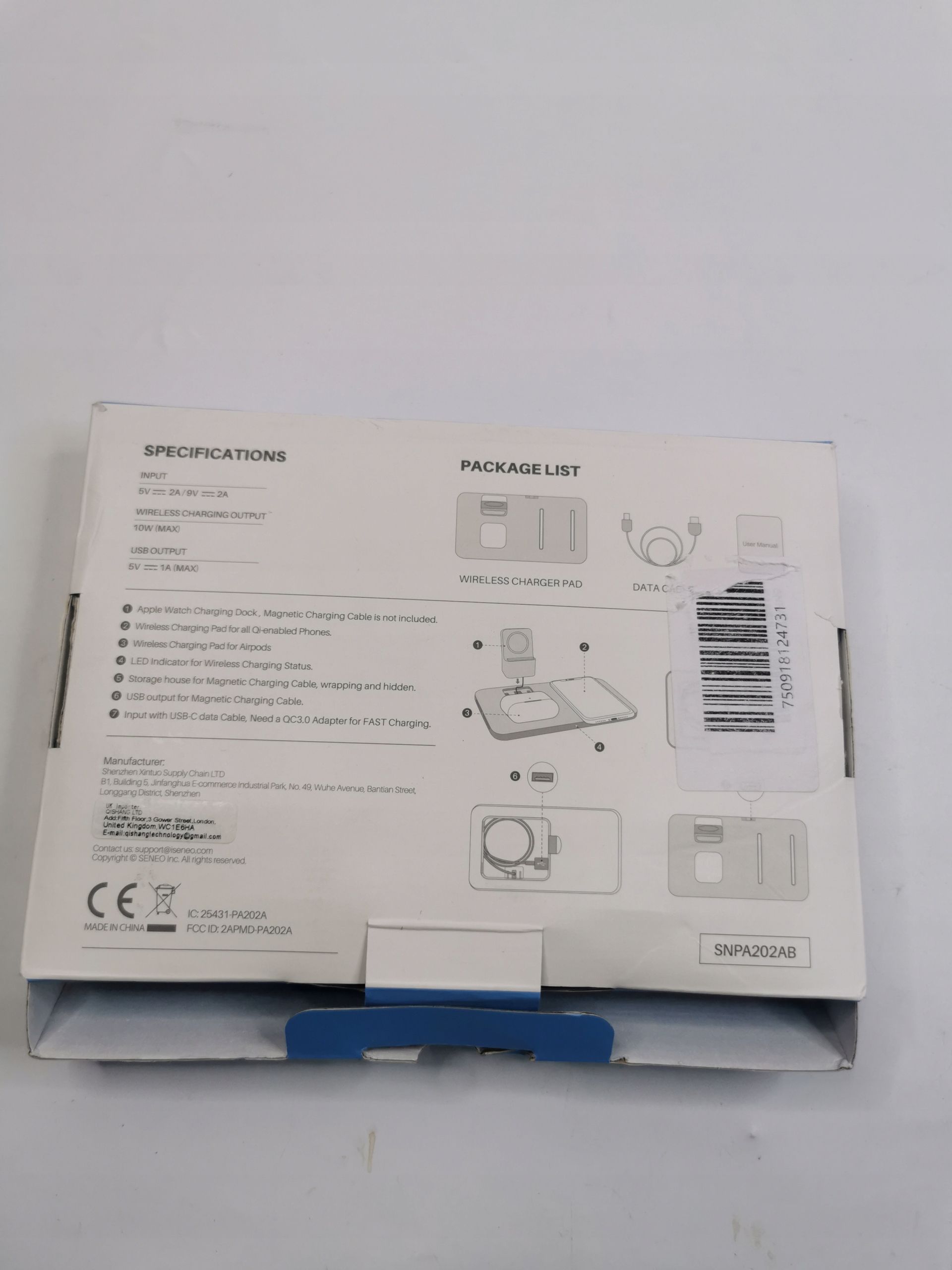 Ładowarka Indukcyjna Seneo Pa202A 3 W 1
