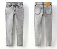Zara nowe marmurkowe spodnie jeansy rurki skinny fit 10 lat