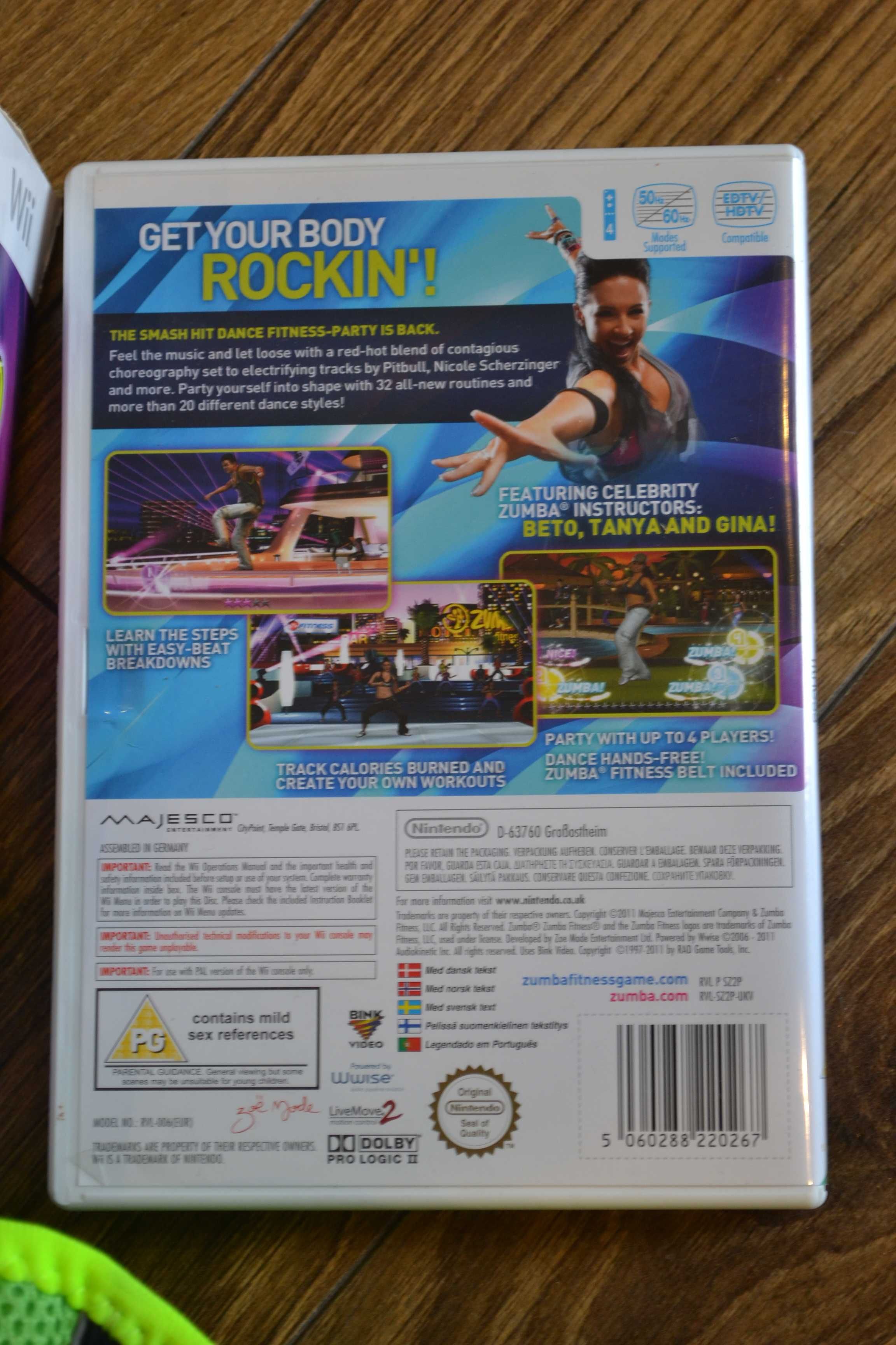 Zumba Fitness 2 Party Yourself Into Shape  Gra + Pas WII