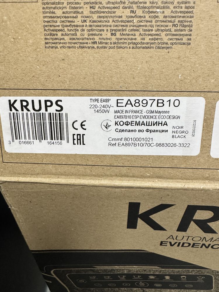 Ekspres KRUPS evidence eco design EA897B10