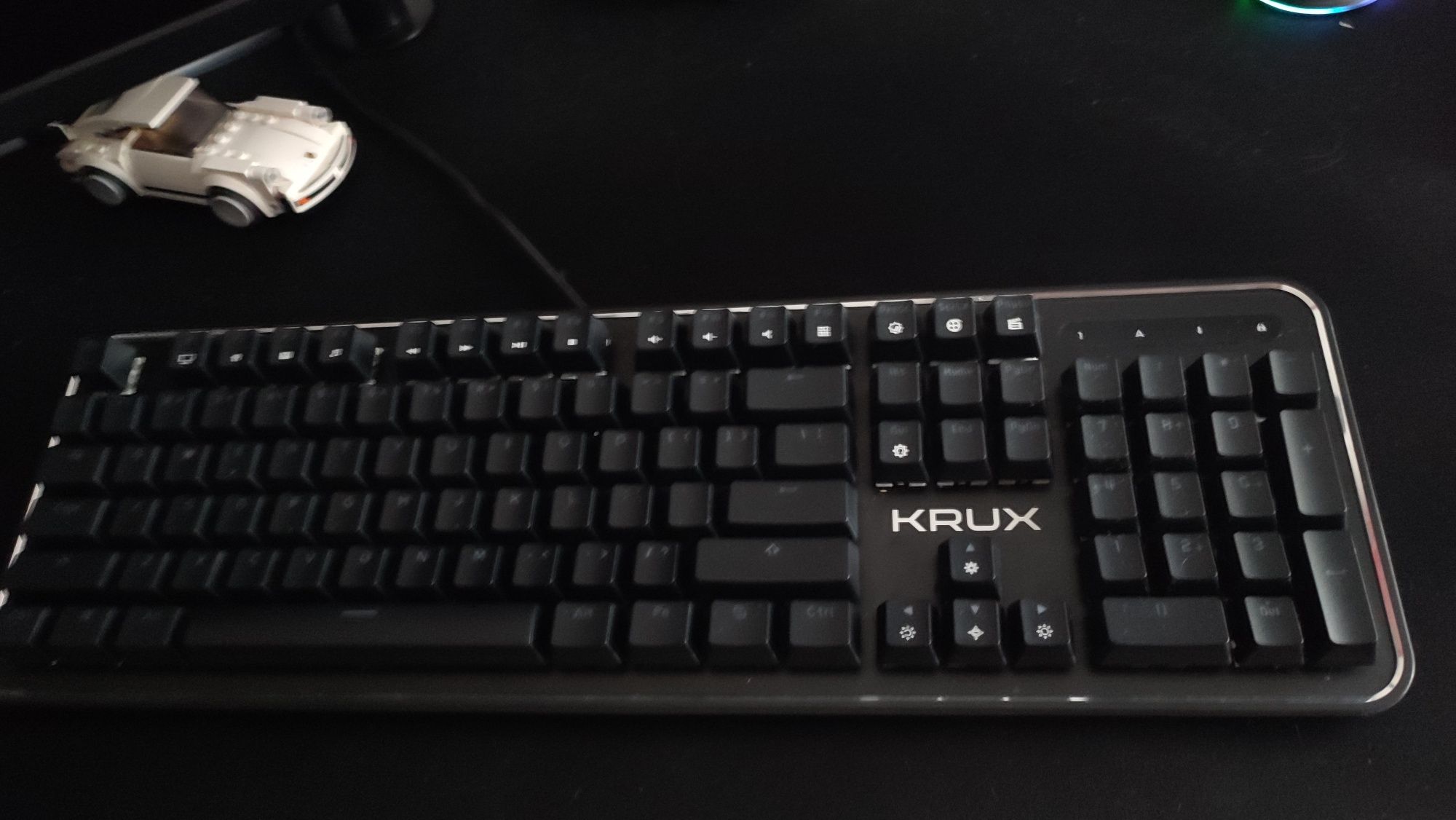 Klawiatura krux comet rgb outemu brown