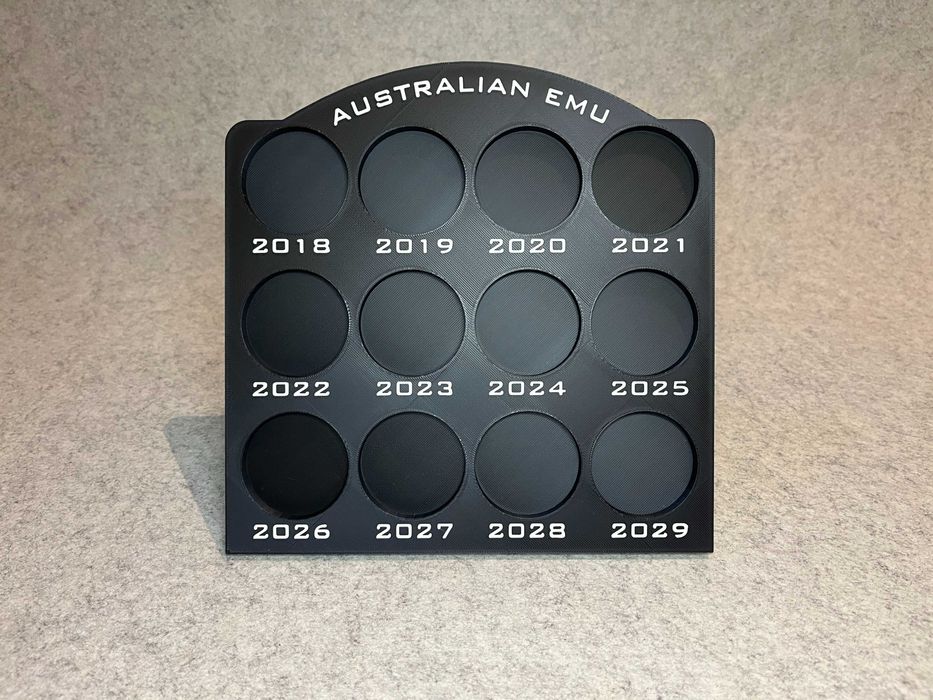 Ozdobny stojak etui na srebrne monety 1oz Australian Emu