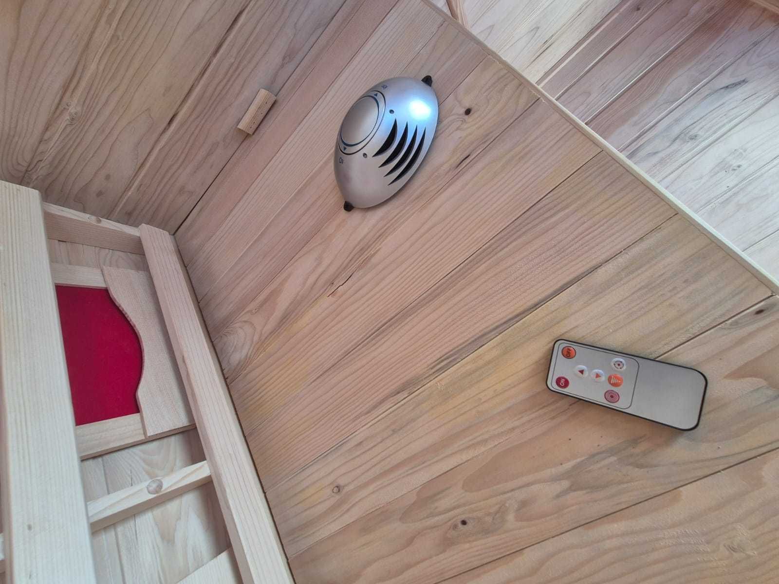 Sauna infrared infrarot infra red radio podczerwień full spectrum led
