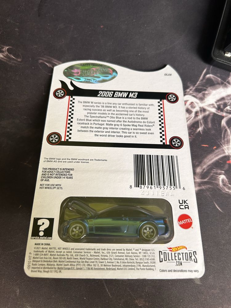SPRZEDAM niebieskie 2006 BMW M3 RLC hot wheels
