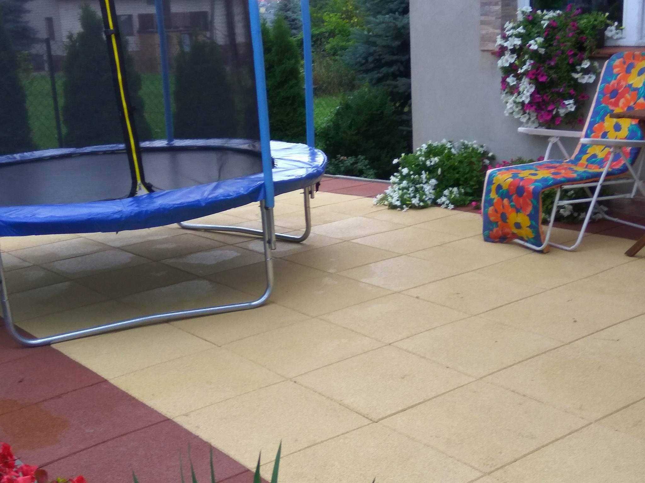 Mata gumowa 50x50cm plac zabaw, basen, taras  Atest!! badania HIC!