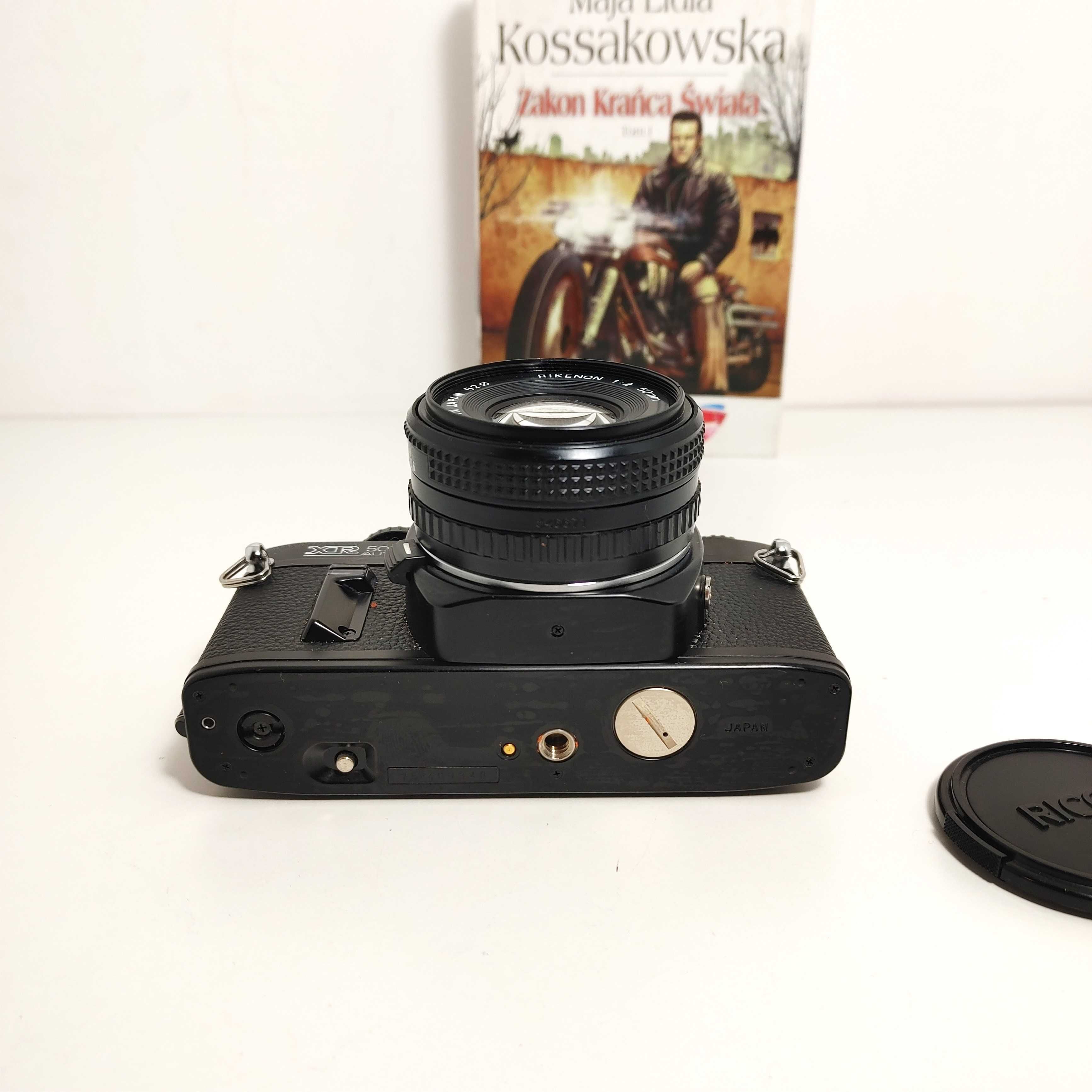 Lustrzanka analogowa jak nowa RICOH XR 500 AUTO z Rikenon 1:2 50 mm