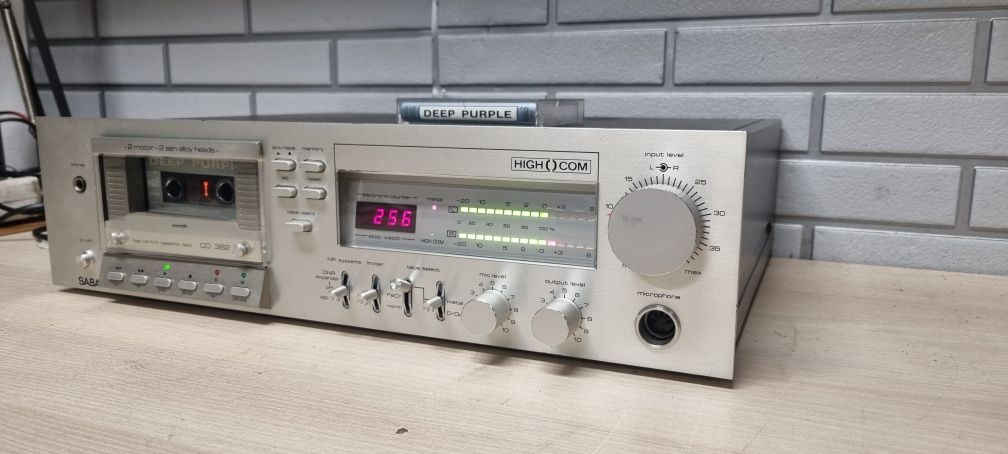Magnetofon deck SABA cd-362. Nowe paski