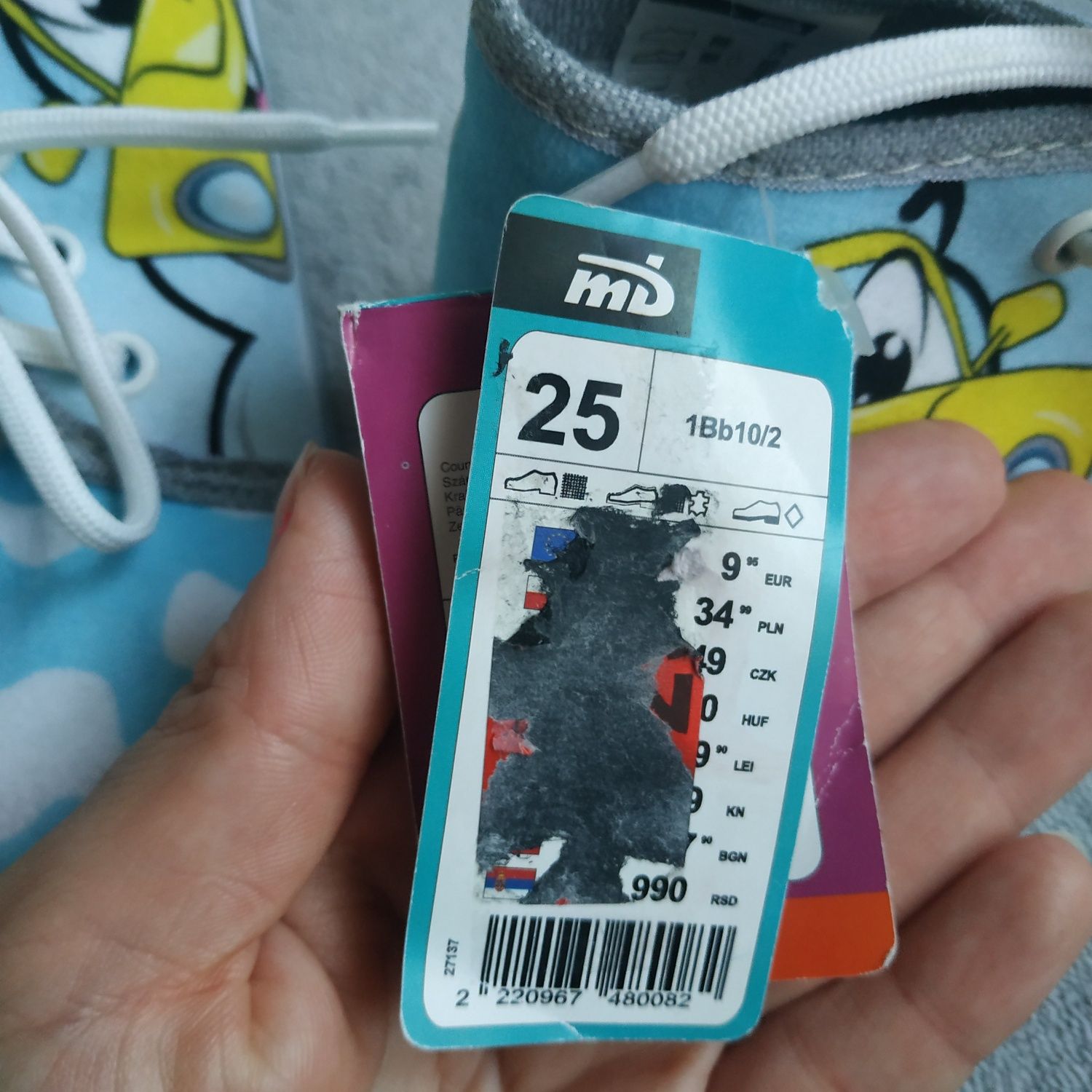 Nowe kapcie autka 25