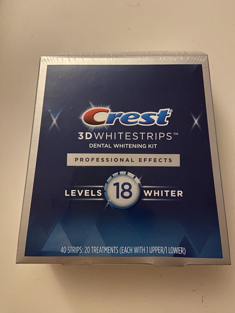 3D Crest x40 - wyjątkowo silnie wybielające paski z USA-18 levels