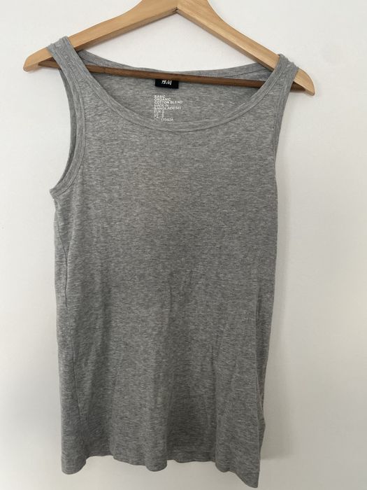 Camisola de alças cinzenta da H&M