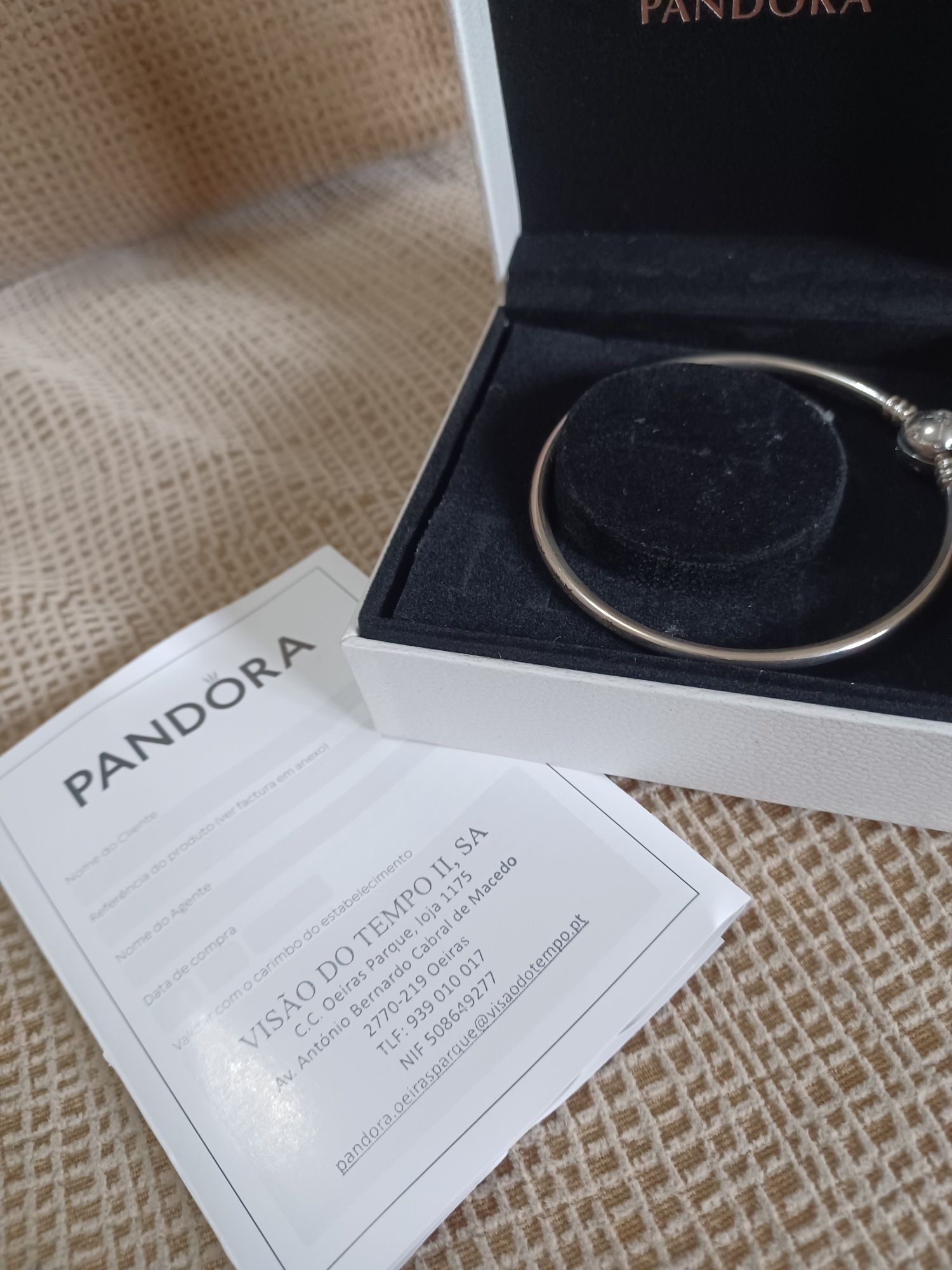 Pulseira Bangle Pandora  - Moments Stars and Galaxy - Nova