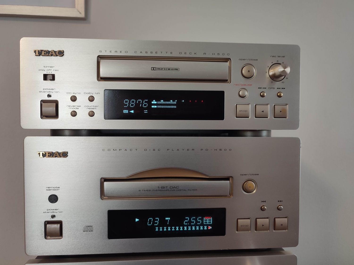 Rezerwacja! Wieża Teac wzmacniacz a-h 500+ tuner+ CD+ magnetofon