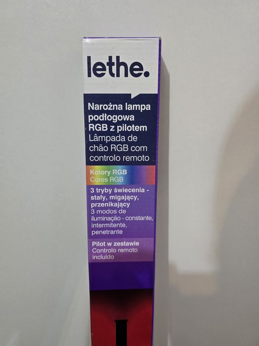 Narożna lampa led  rgb