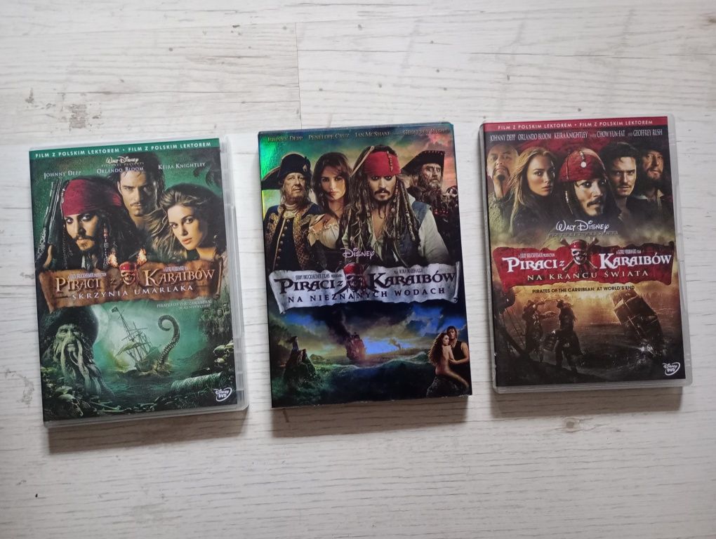 Piraci z Karaibów 3 filmy Dvd