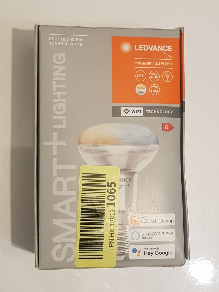 Żorówka Ledvance SMART+E14  Bluetooth, Wi-Fi R5040 Ściemnialna