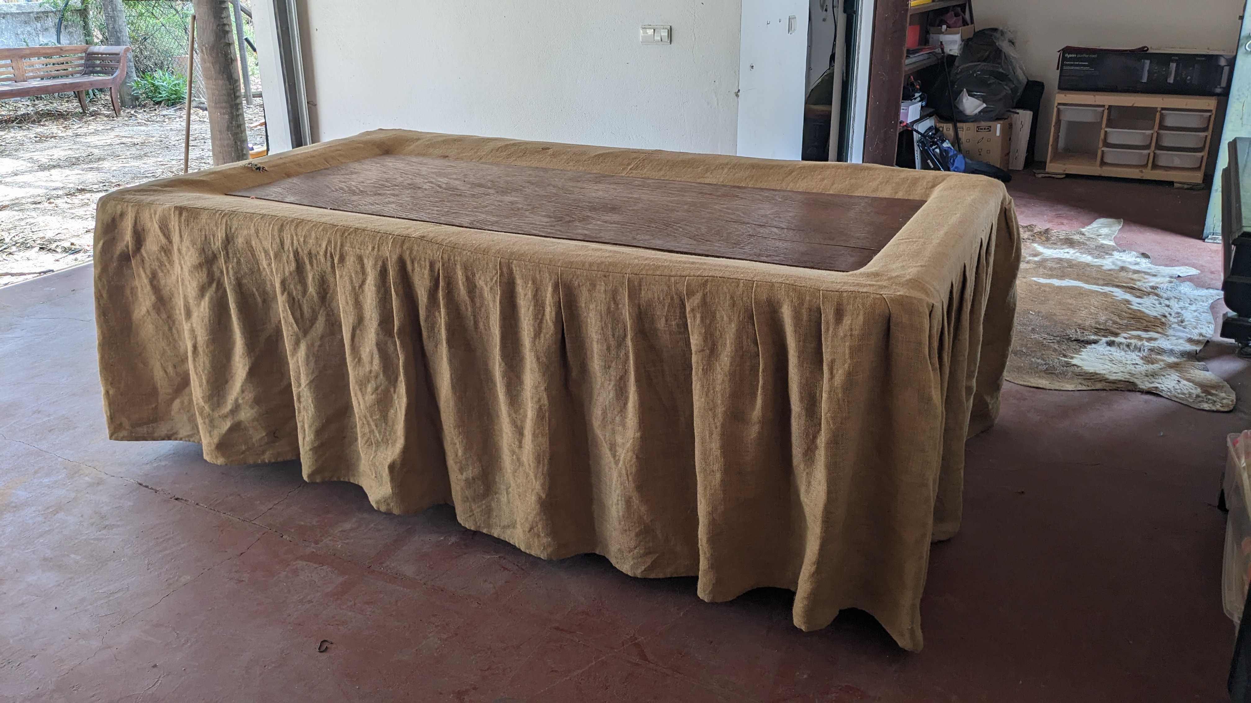 Mesa antiga de bilhar e carambola Francesa